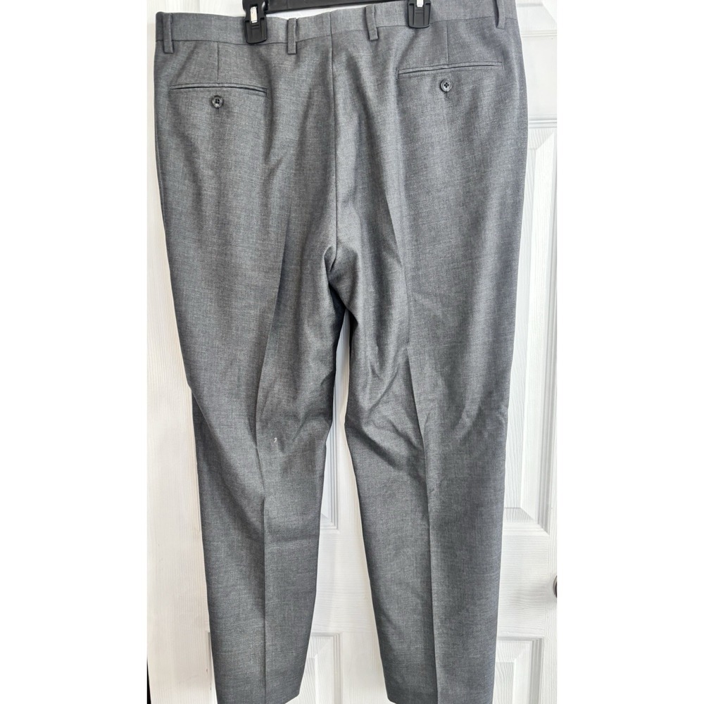 Joseph Abboud JOE Mens 38x29 Dress Pants Straight Gray Heather 100% Wool - Picture 6 of 10